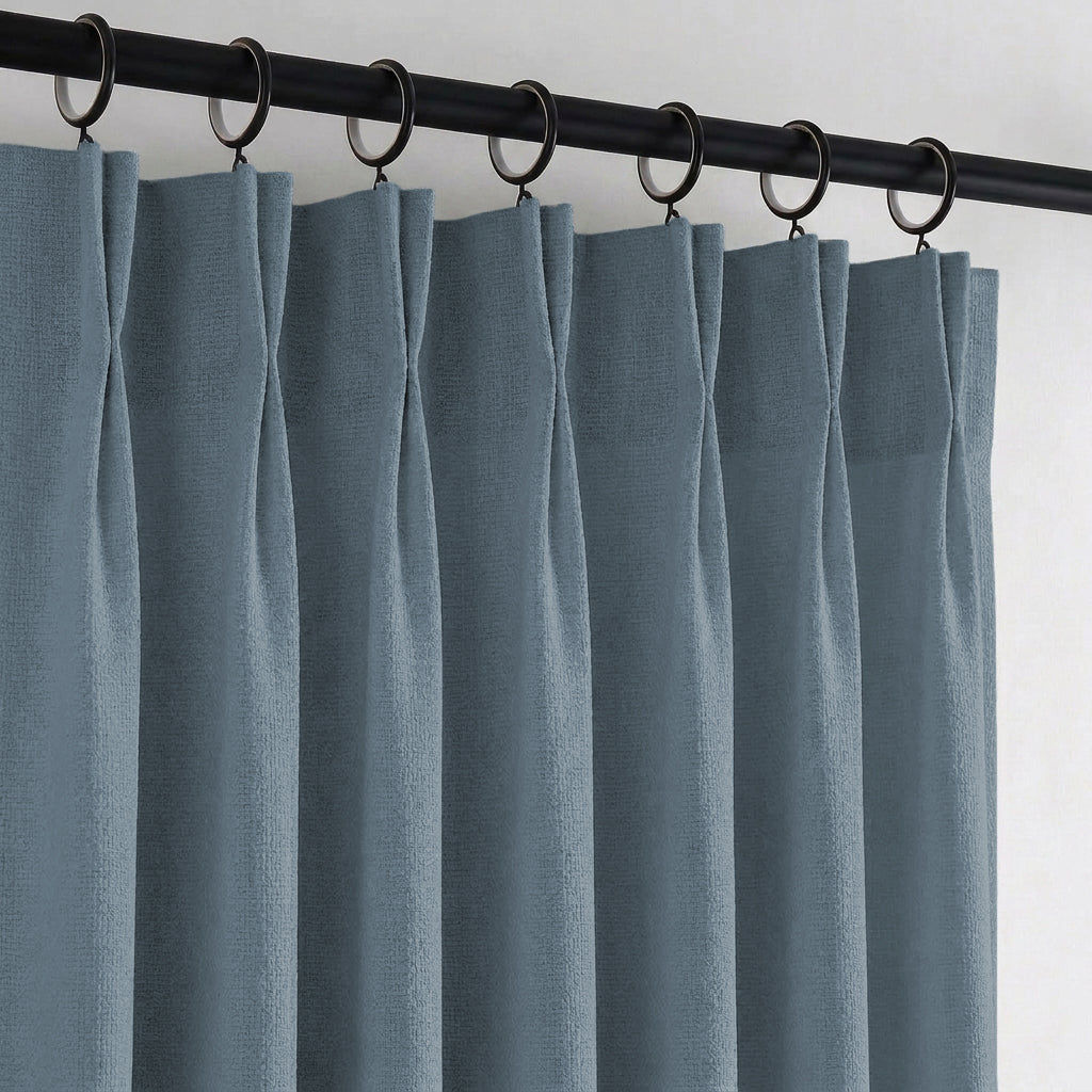 Camille Luxury Linen Cotton Curtain Pleated