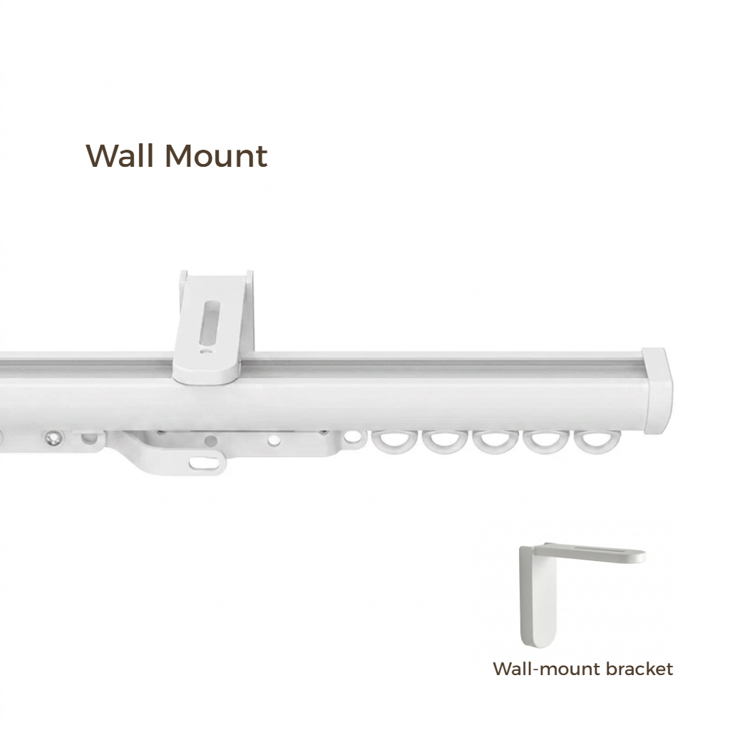 Bex Single Wall &amp; Ceiling Curtain Track