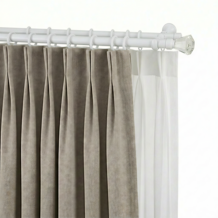 Cato Double Decorative Curtain Rod with Rings