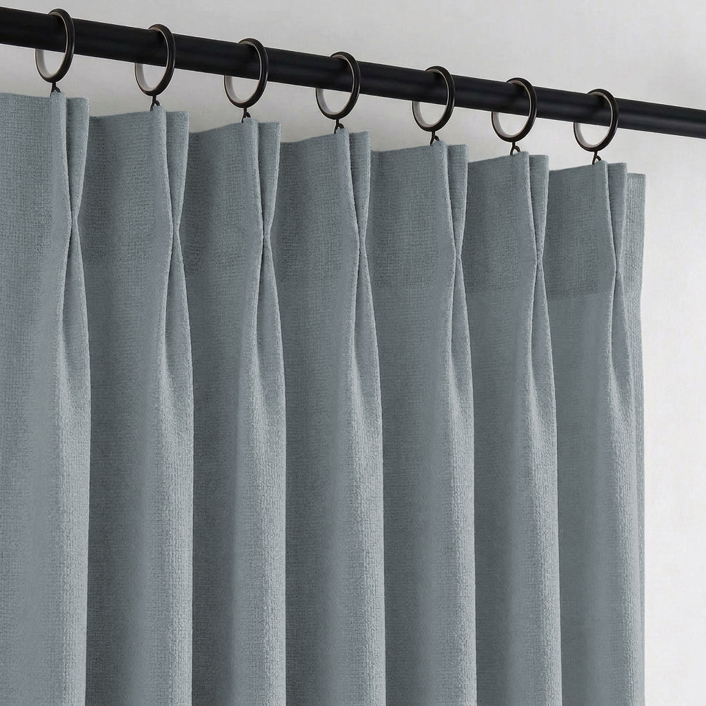 Camille Luxury Linen Cotton Curtain Pleated