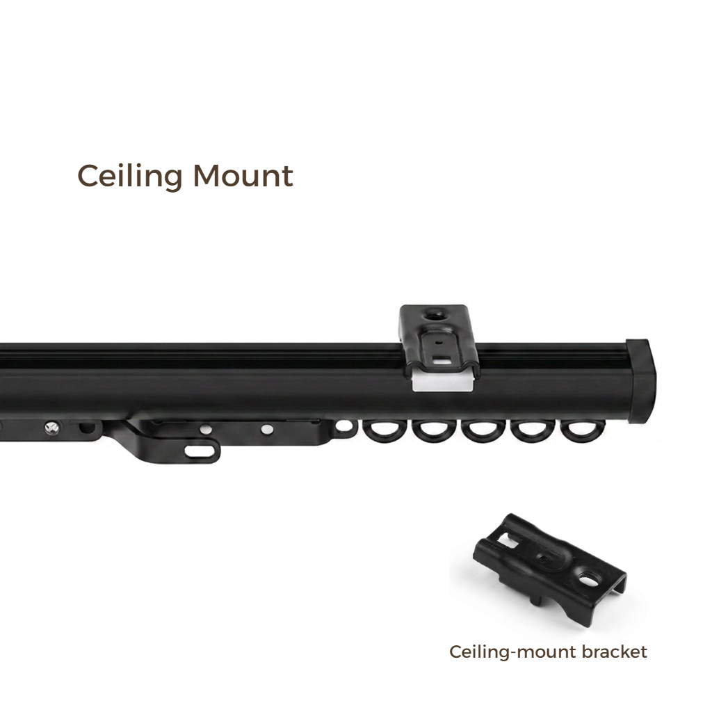 Bex Single Wall &amp; Ceiling Curtain Track