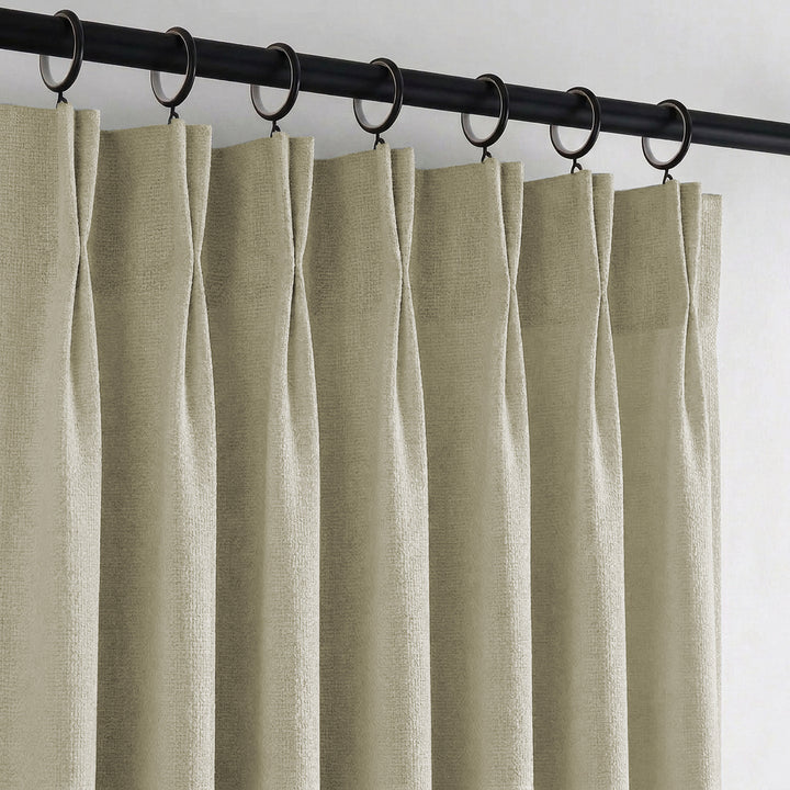 Camille Luxury Linen Cotton Curtain Pleated