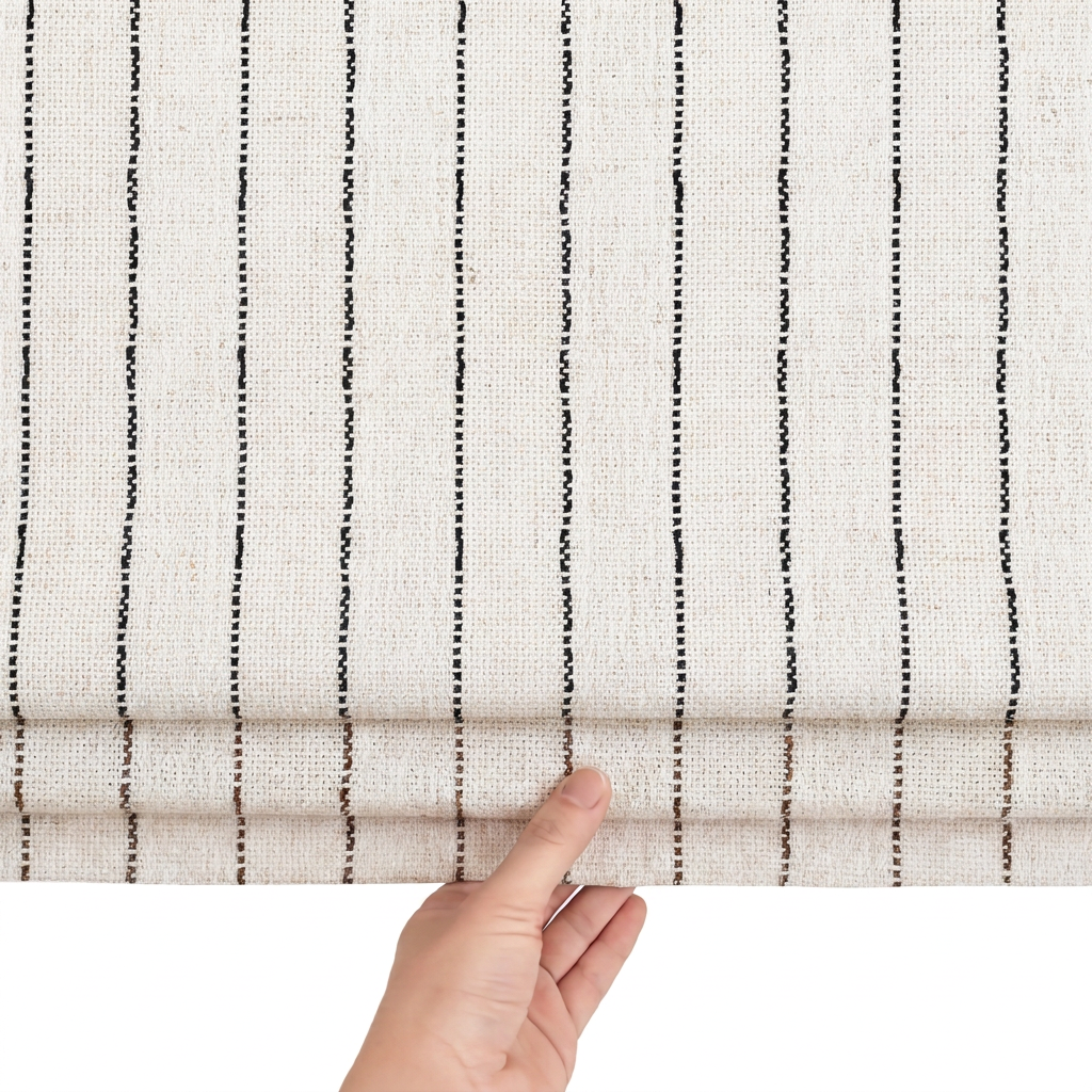 Thal Linen Roman Shade Cordless
