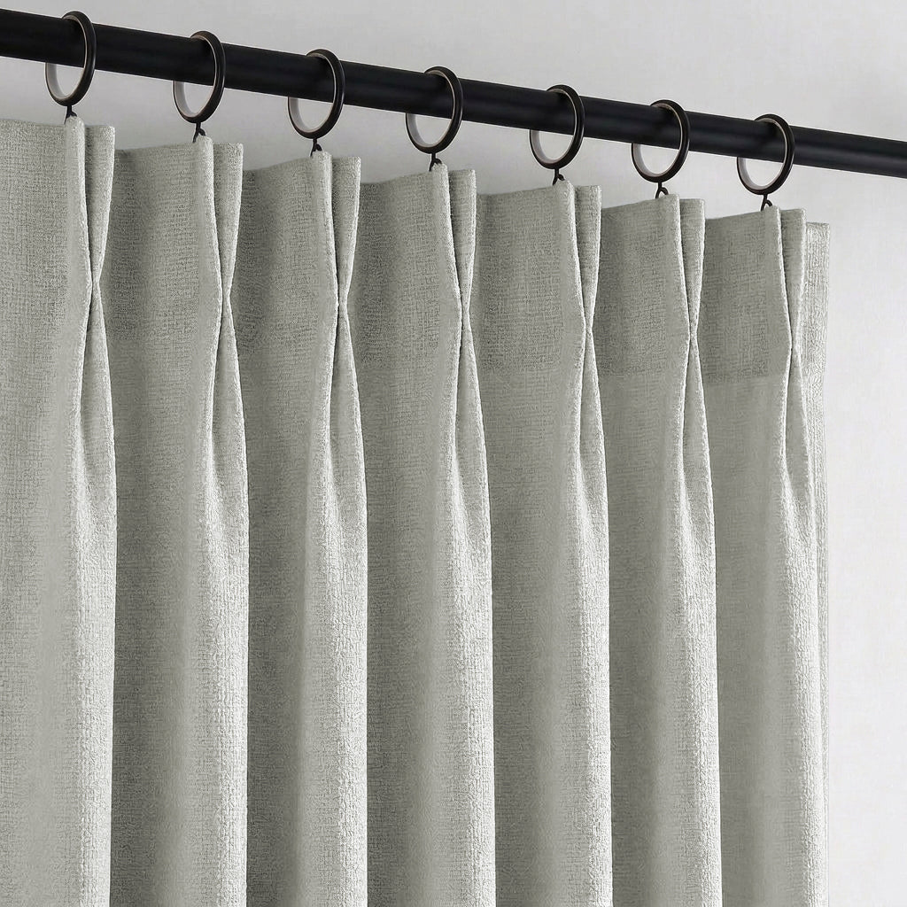 Camille Luxury Linen Cotton Curtain Pleated