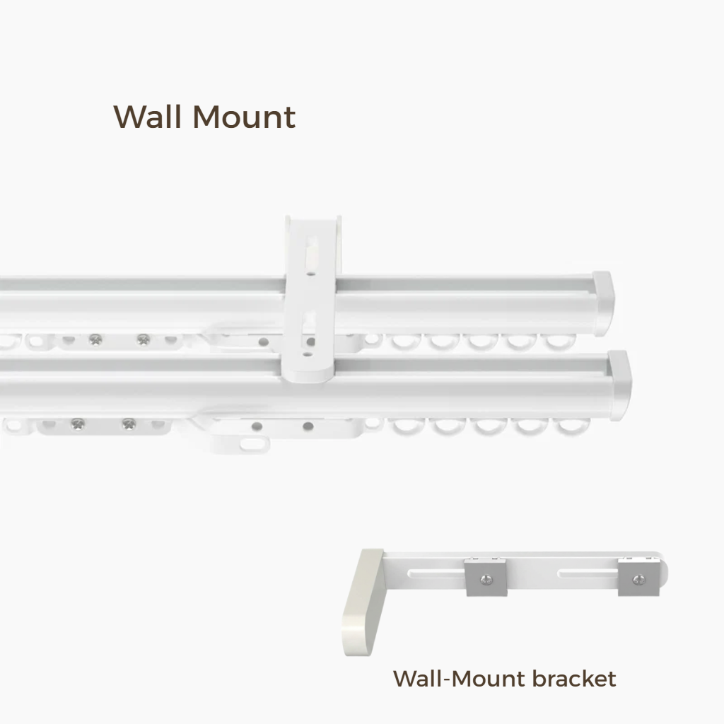 Bex Double Wall &amp; Ceiling Curtain Track