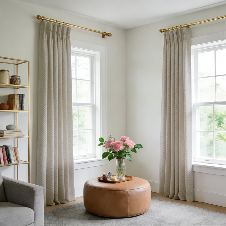 Ewesting Wool Curtain Pleated