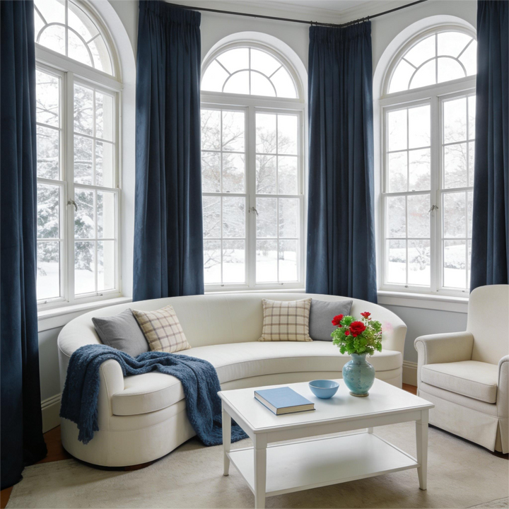 Noether Pure Wool Curtain Pleated