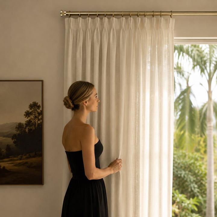 Cato Single Decorative Curtain Rod with Rings