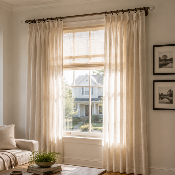 Cato Single Decorative Curtain Rod with Rings