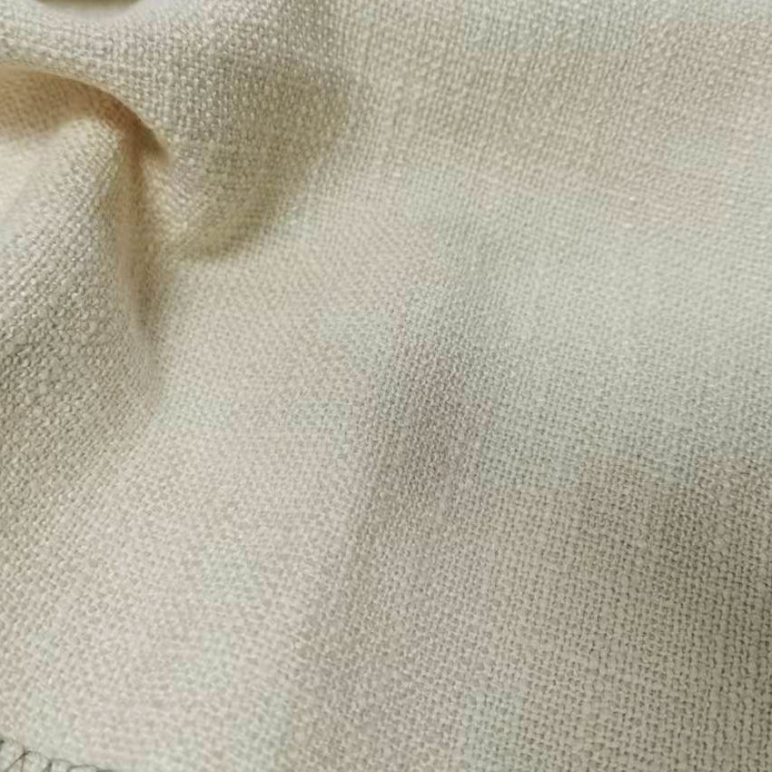 Camille Luxury Linen Cotton Curtain Pleated