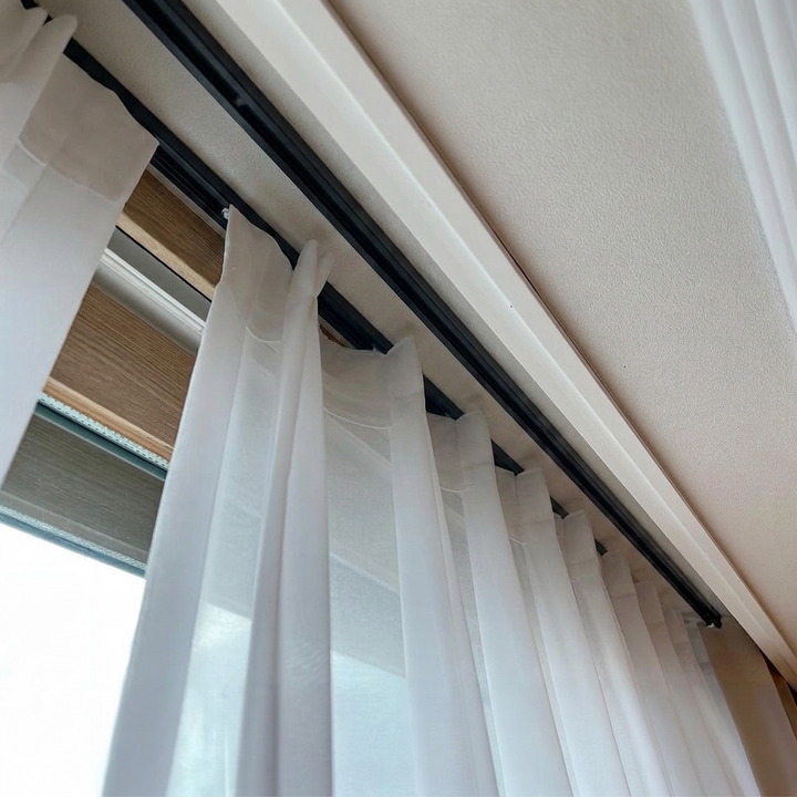 Bex Double Wall &amp; Ceiling Curtain Track