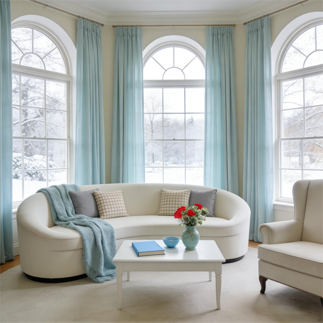 Noether Pure Wool Curtain Pleated