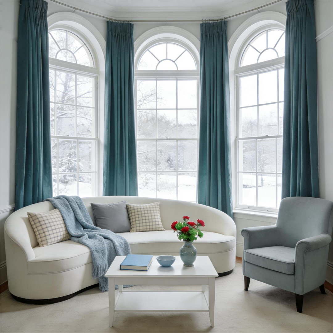Noether Pure Wool Curtain Pleated