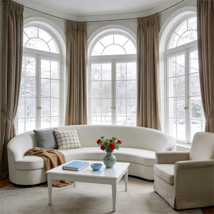 Noether Pure Wool Curtain Pleated