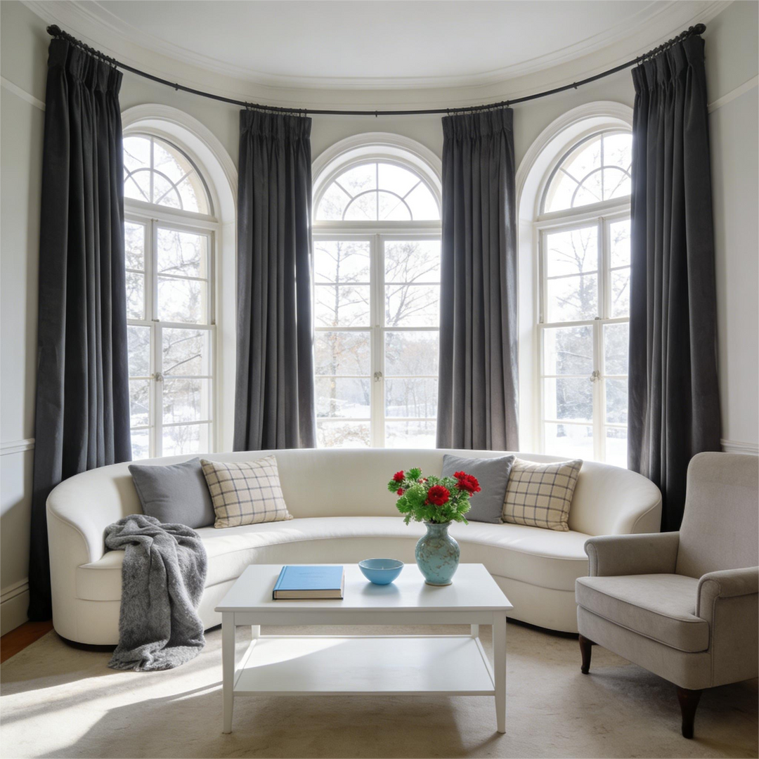 Noether Pure Wool Curtain Pleated