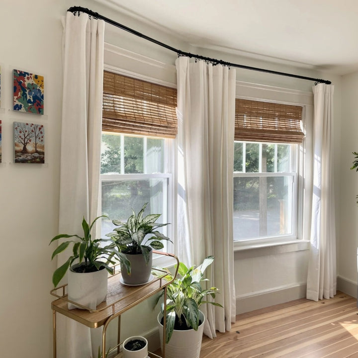 Natural Bamboo Roman Shade - Almond
