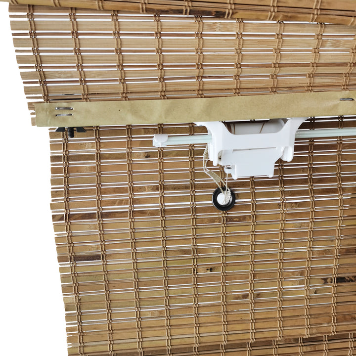 Natural Bamboo Roman Shade - Almond