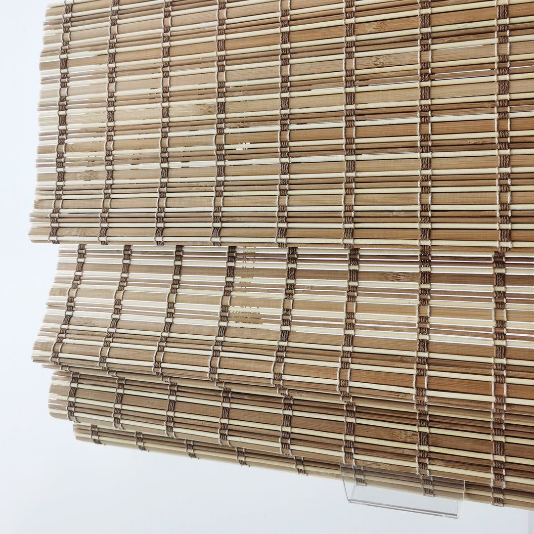 Natural Bamboo Roman Shade - Almond