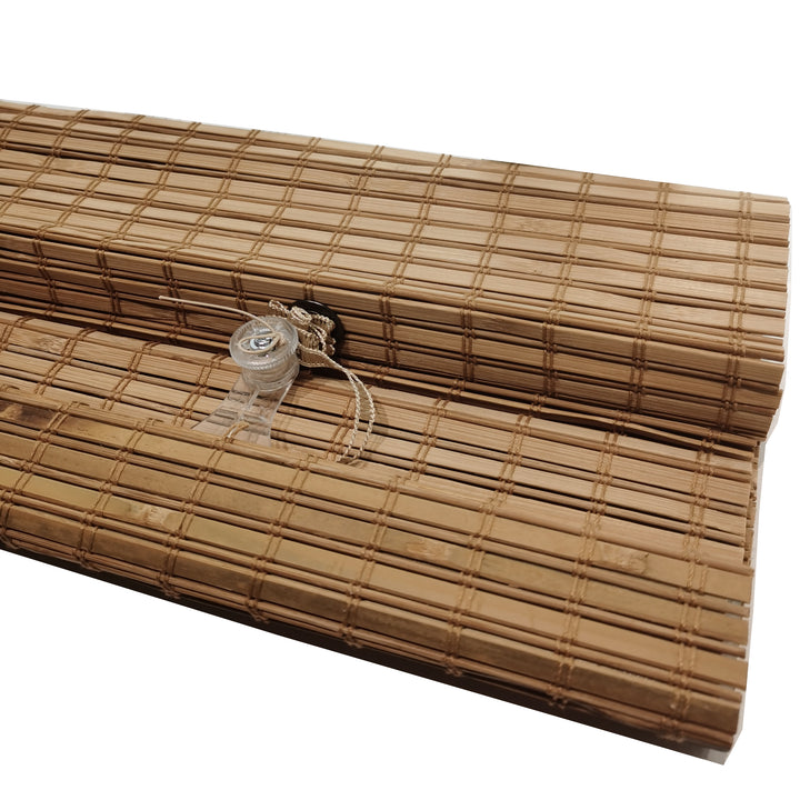 Natural Bamboo Roman Shade - Almond
