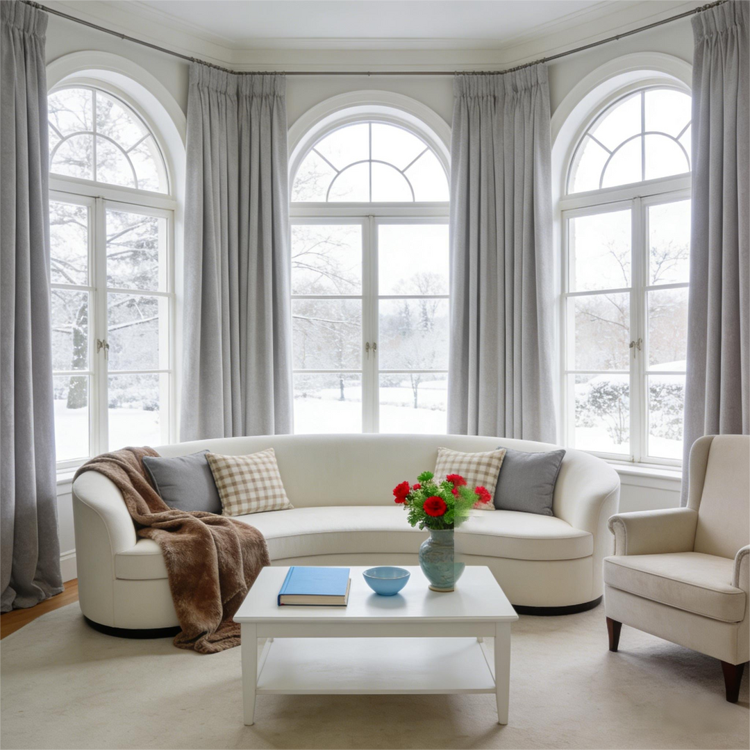 Noether Pure Wool Curtain Pleated