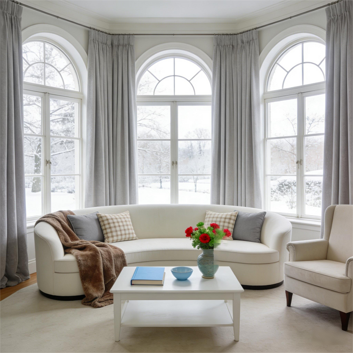 Noether Pure Wool Curtain Pleated