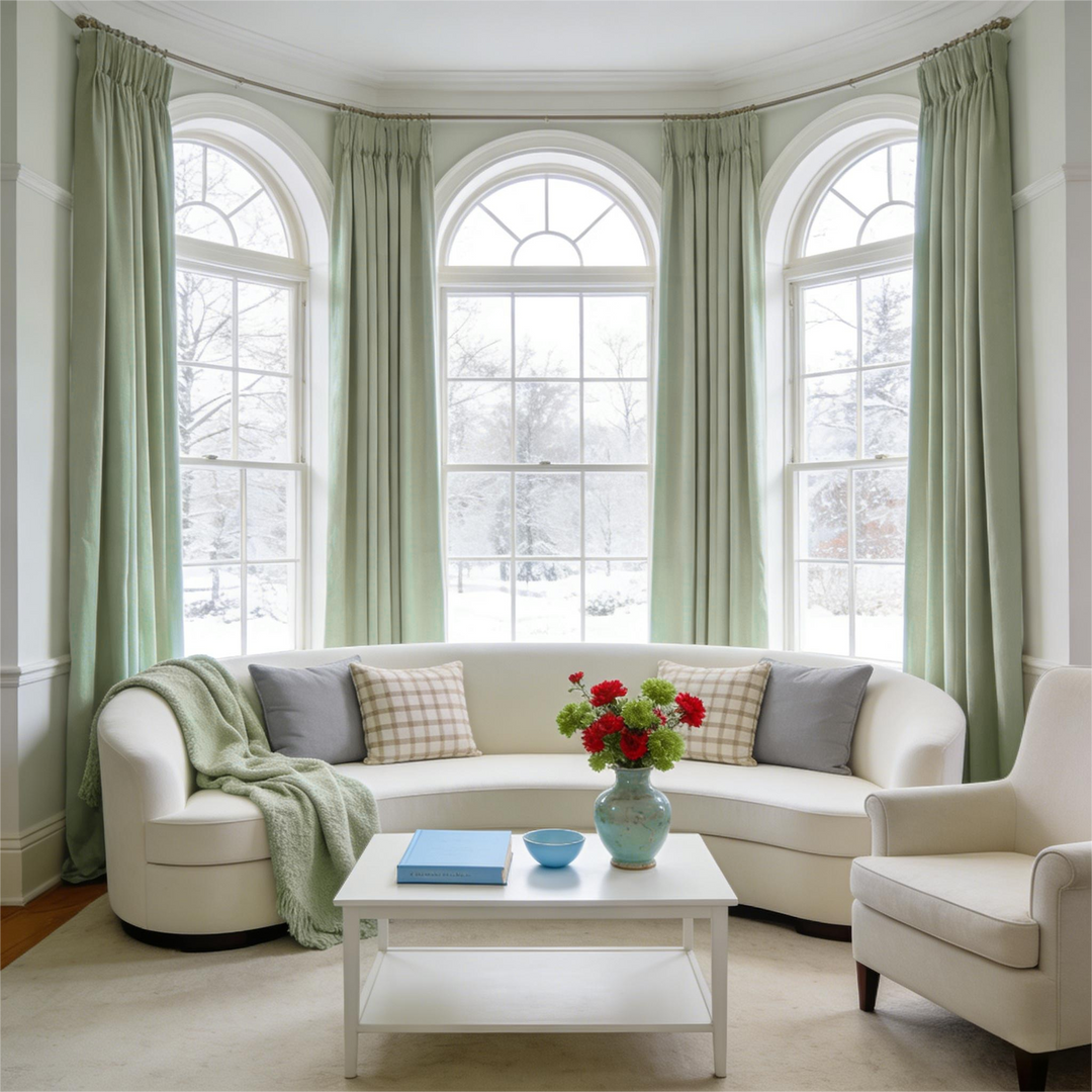 Noether Pure Wool Curtain Pleated