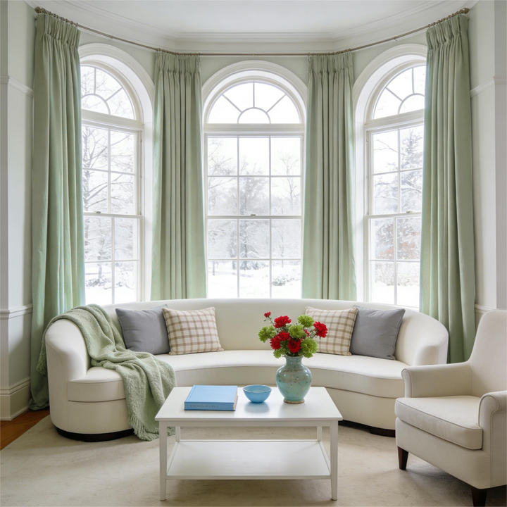 Noether Pure Wool Curtain Pleated