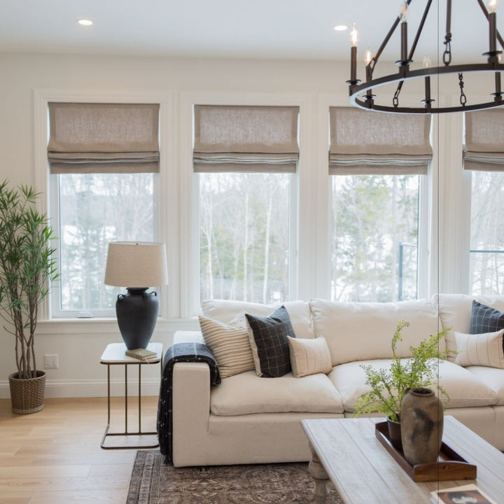 Lia Linen Roman Shade Cordless