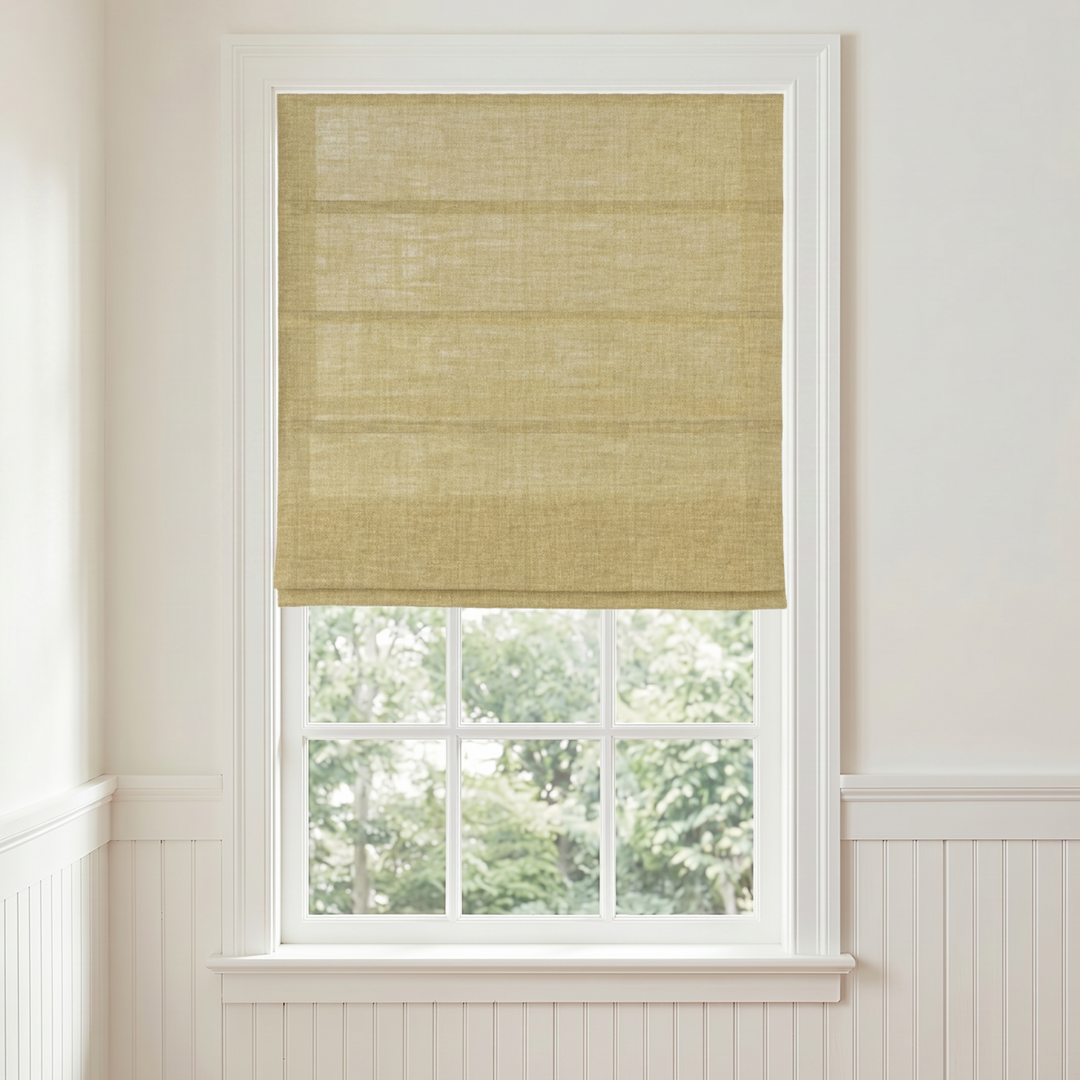 Lia Linen Roman Shade Cordless