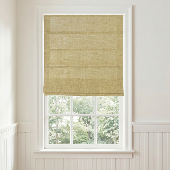 Lia Linen Roman Shade Cordless