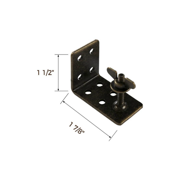 Bamboo Shade & Roman Shade Bracket Sets (Pack of 2)
