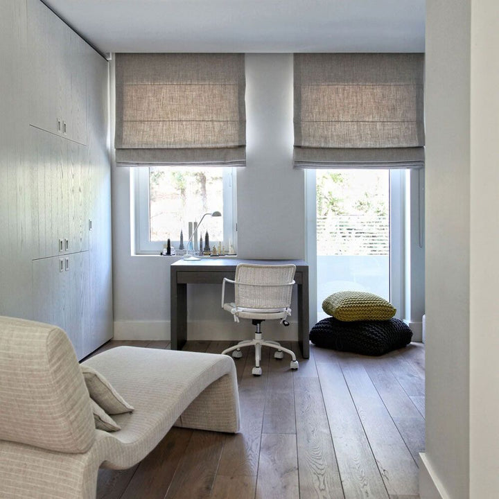 Selene Linen Roman Shade Cordless