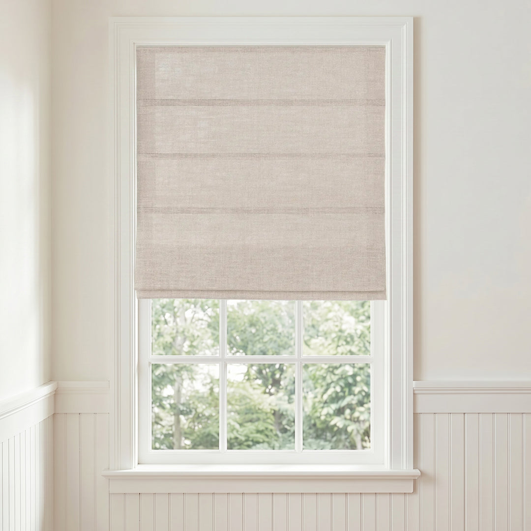 Lia Linen Roman Shade Cordless