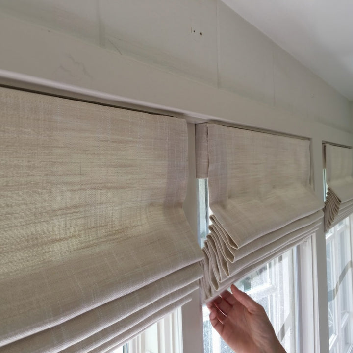 Lia Linen Roman Shade Cordless
