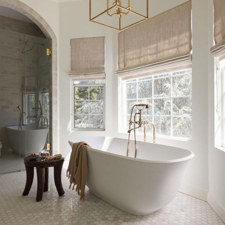 Lia Linen Roman Shade Cordless