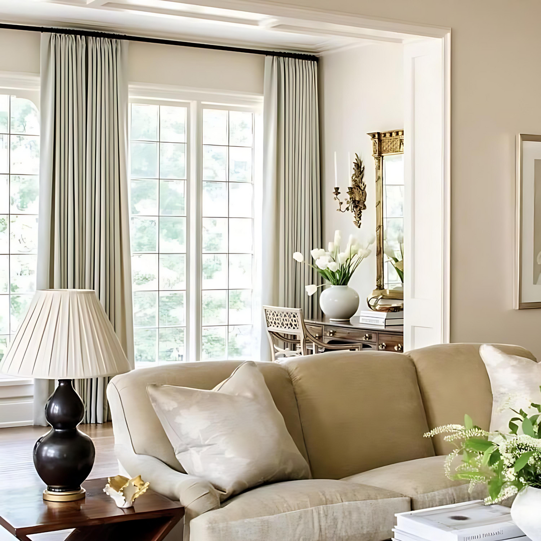 Selene Linen Drape Pleated