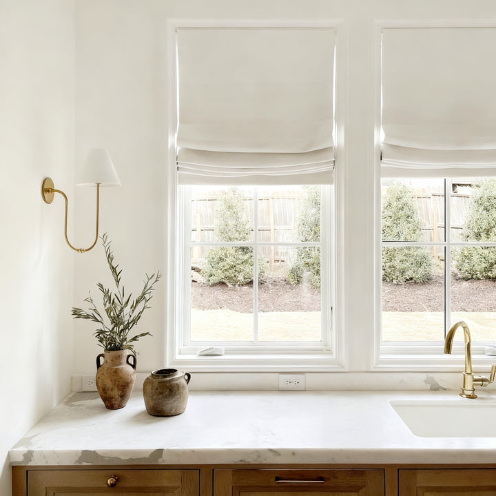 Lia Linen Roman Shade Cordless
