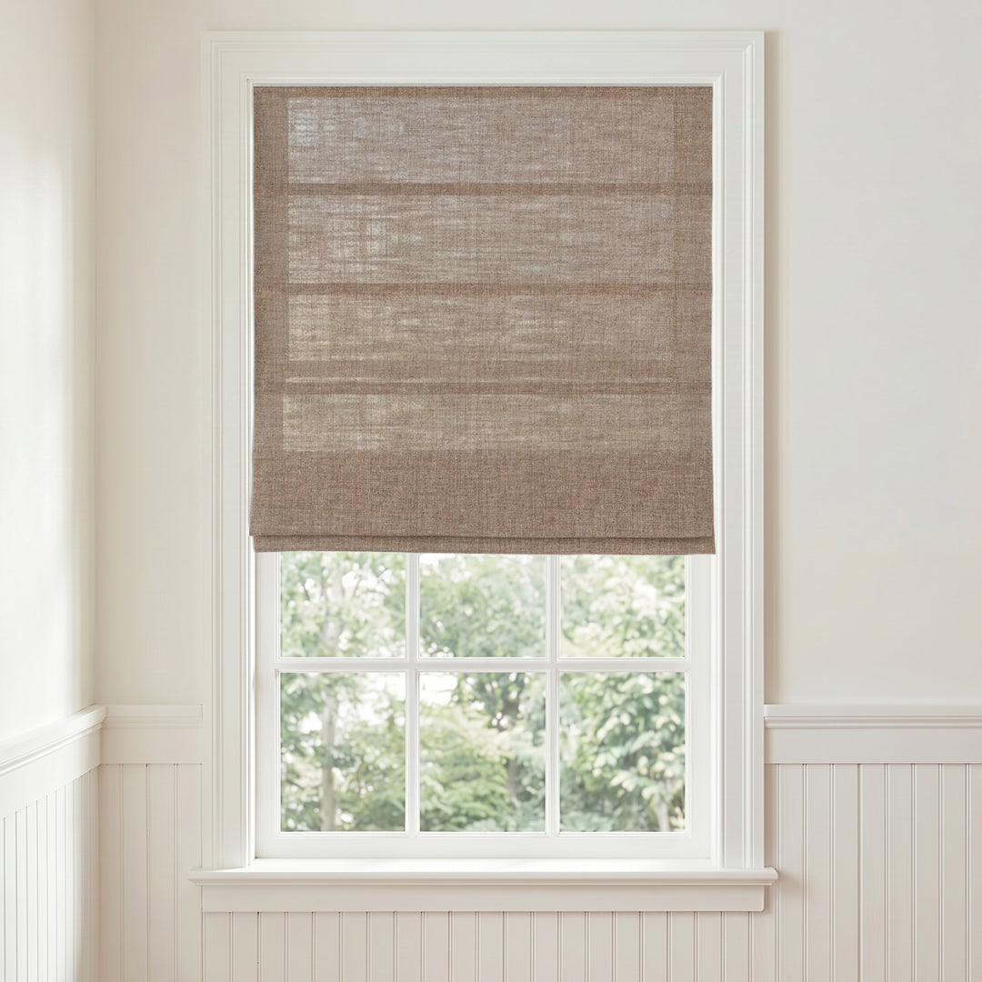 Lia Linen Roman Shade Cordless