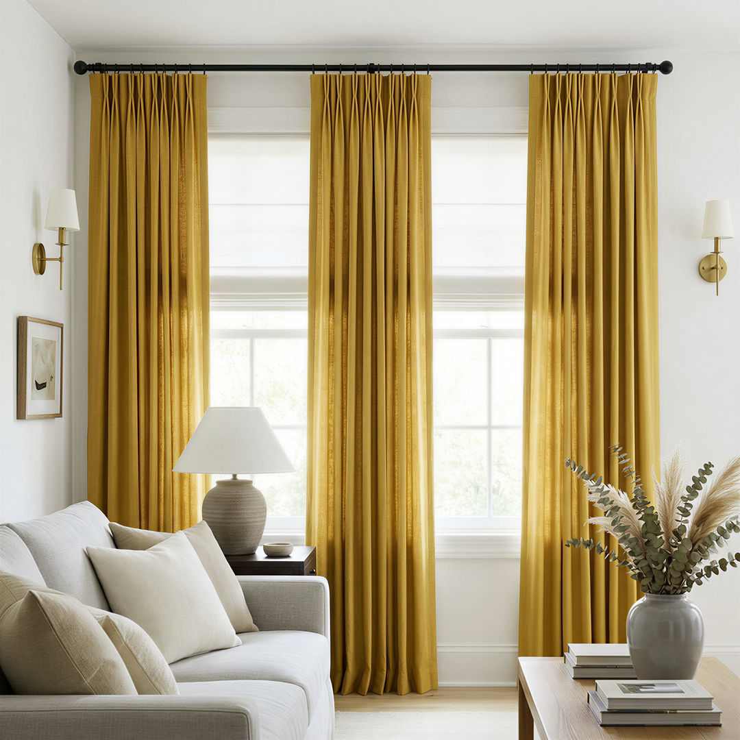 Lia Linen Drape Pleated