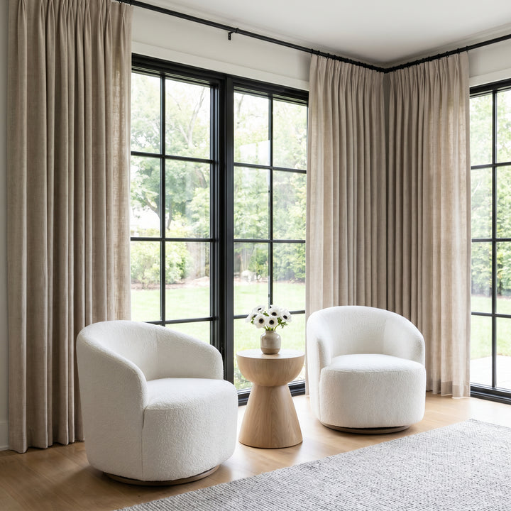 Lia Linen Drape Pleated