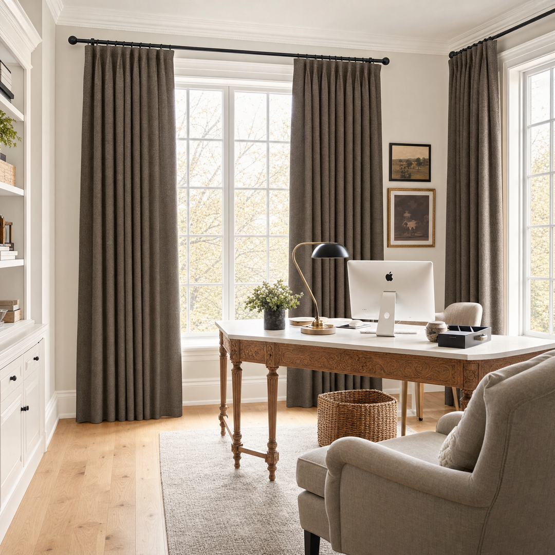 Lia Linen Drape Pleated