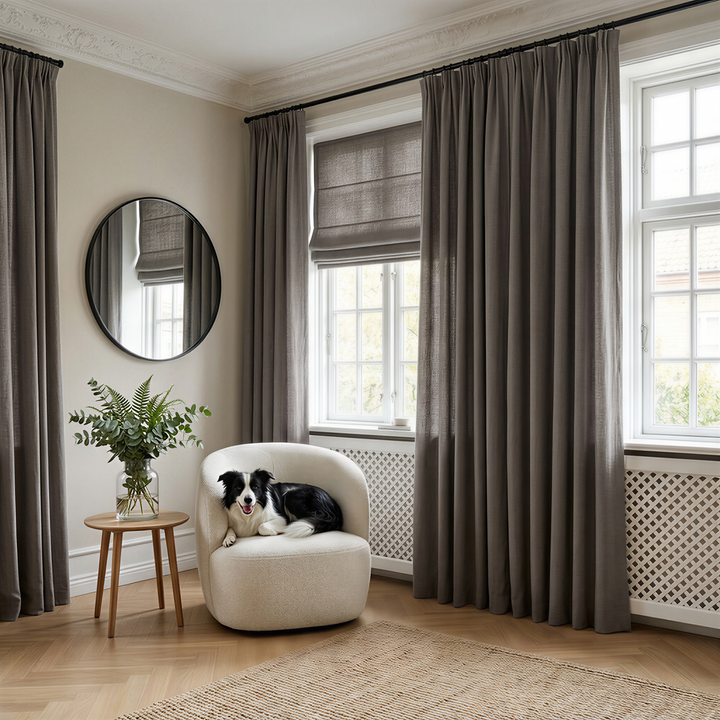 Lia Linen Drape Pleated