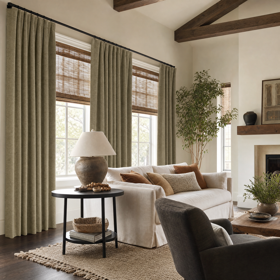 Lia Linen Drape Pleated