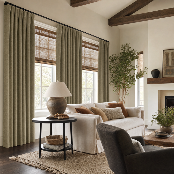 Lia Linen Drape Pleated