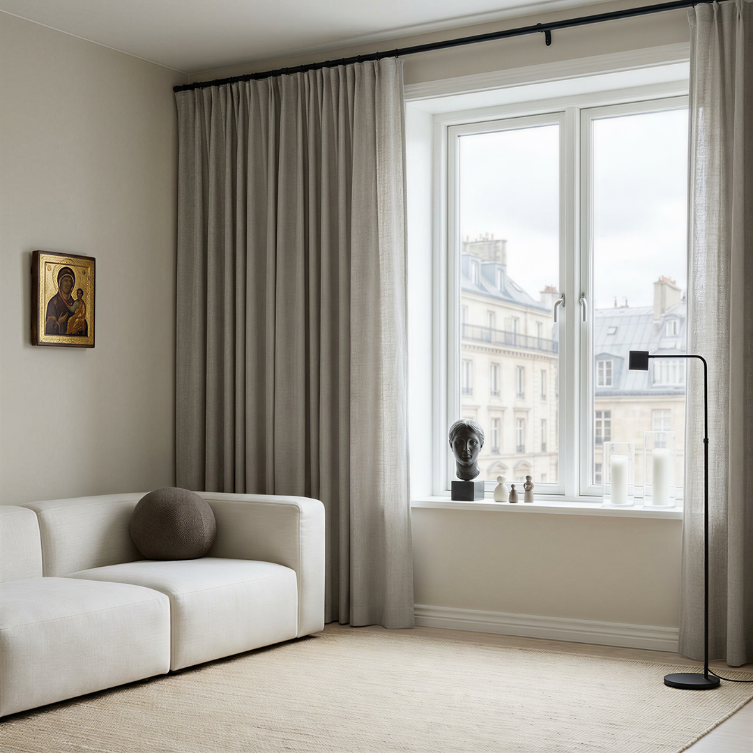Lia Linen Drape Pleated