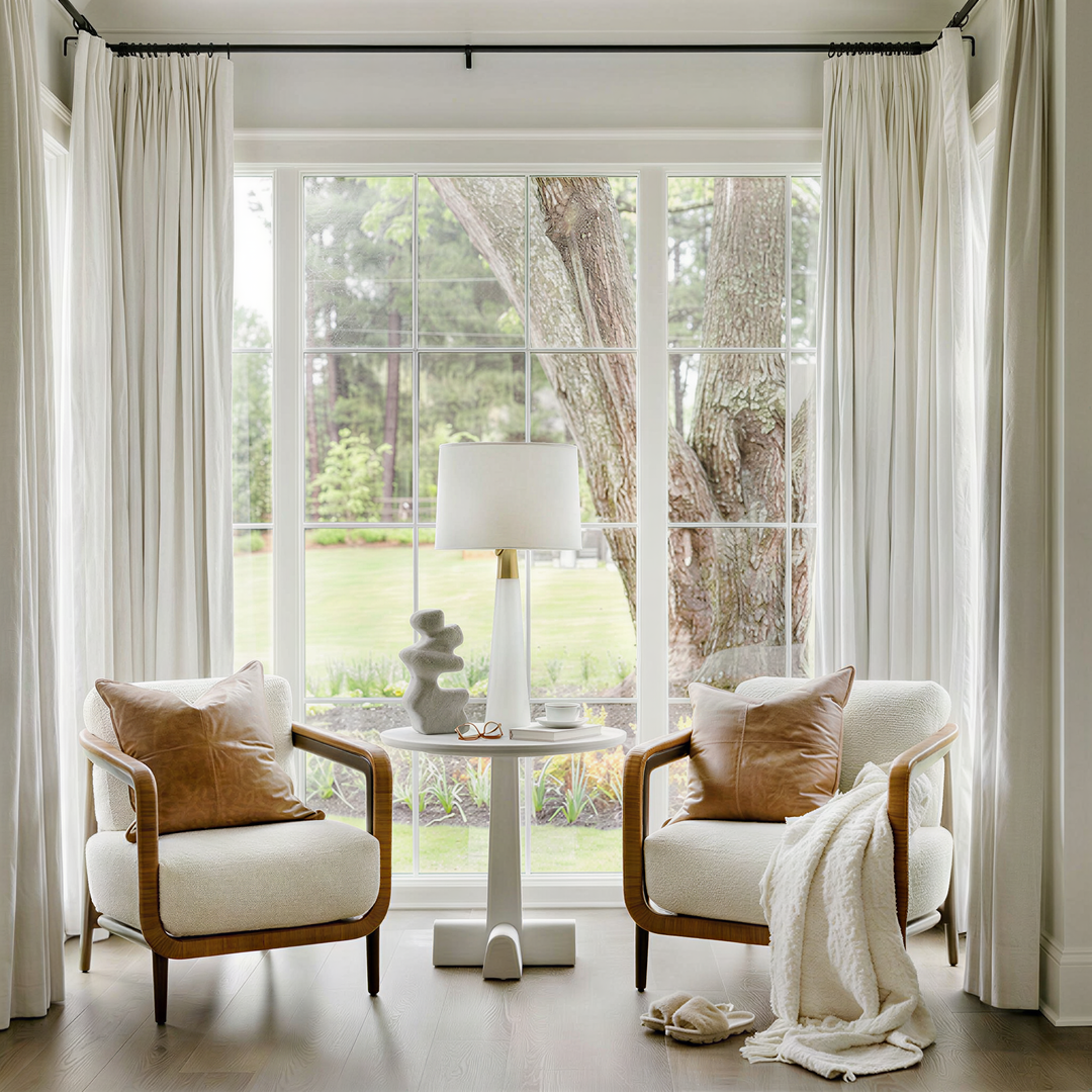 Lia Linen Drape Pleated