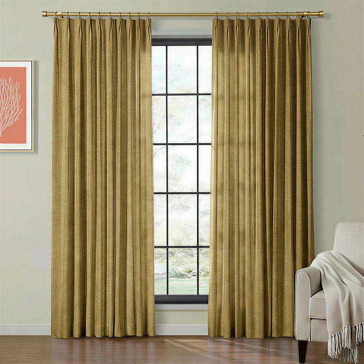 Lia Linen Drape Pleated