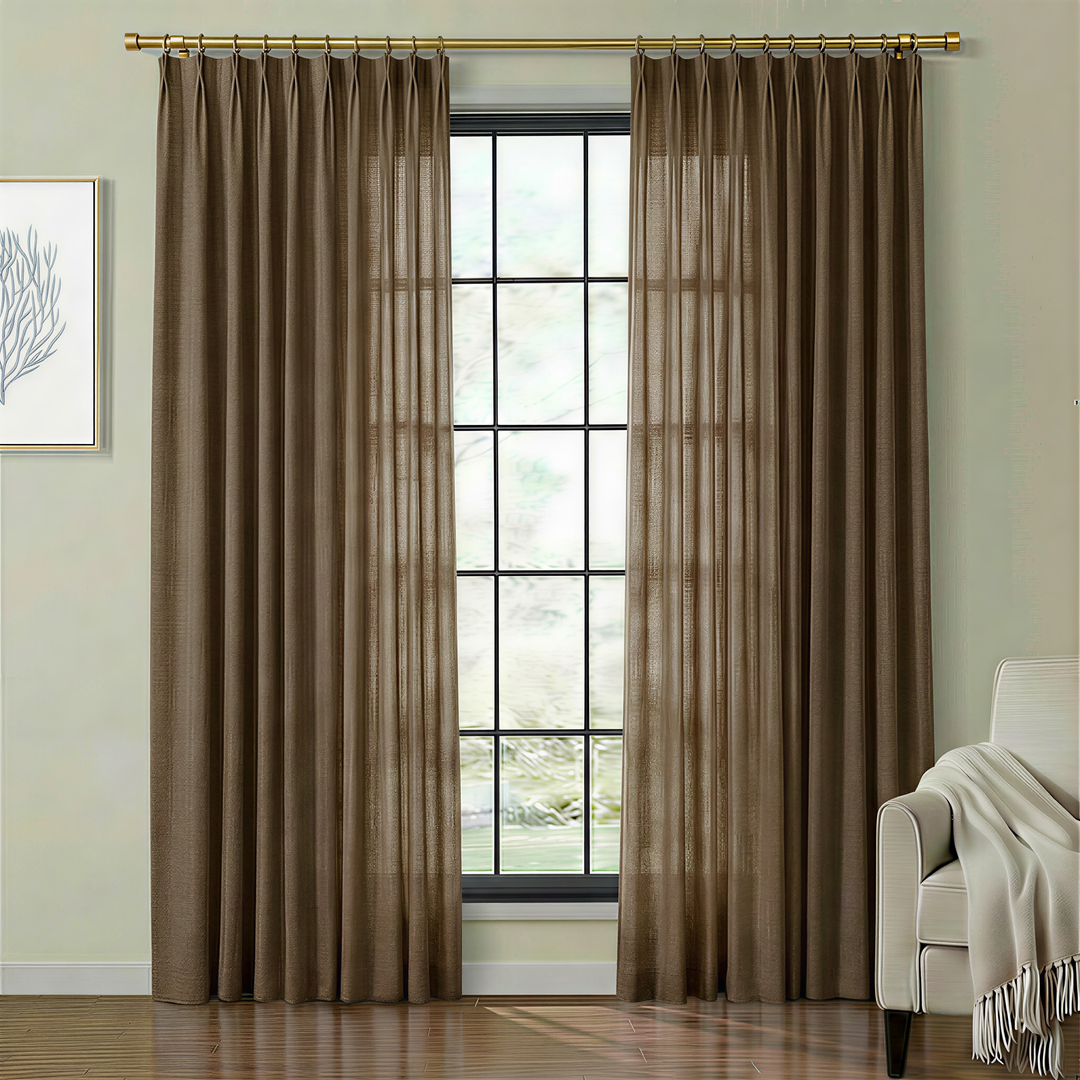 Lia Linen Drape Pleated