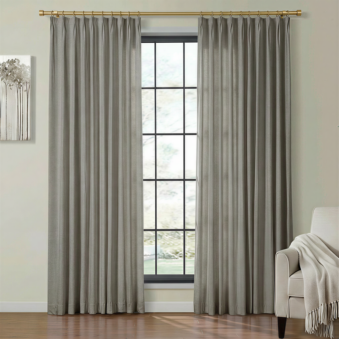 Lia Linen Drape Pleated