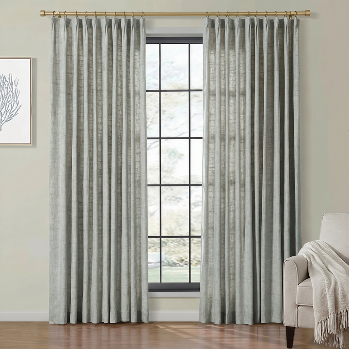 Lia Linen Drape Pleated
